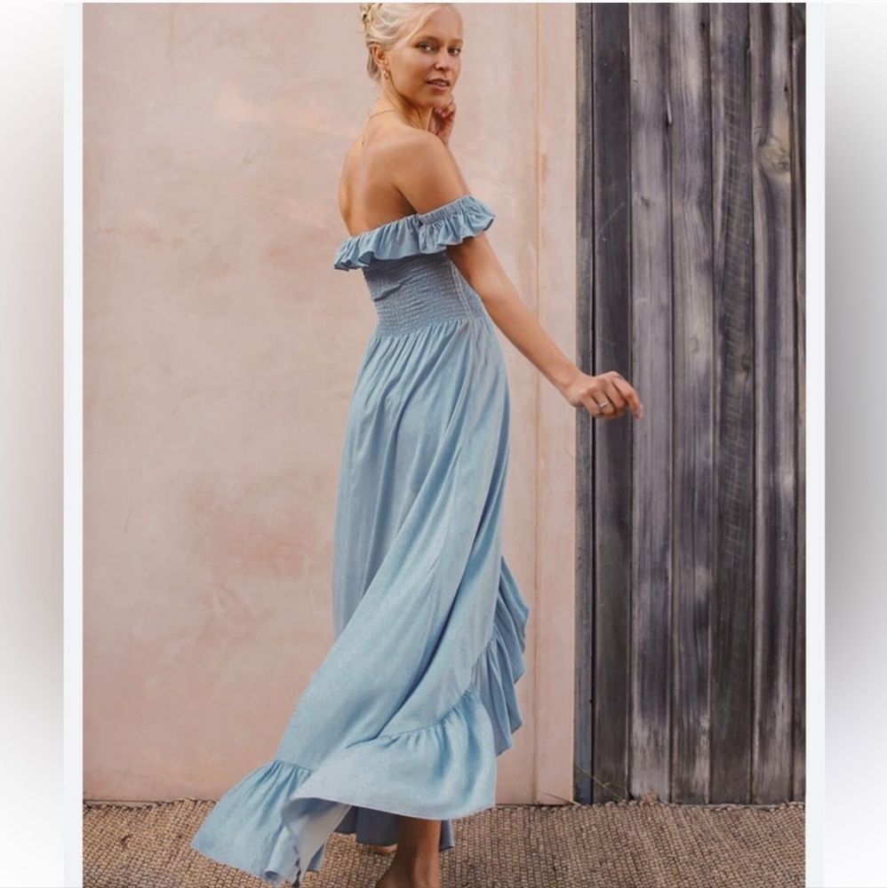 Rove Byron Bay Udaipur Smocked Ruffle Maxi Dress XXL - Picture 3 of 15